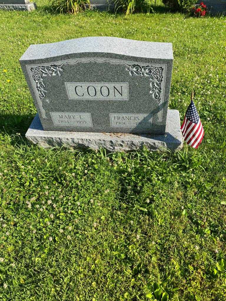 Mary L. Coon's grave. Photo 2