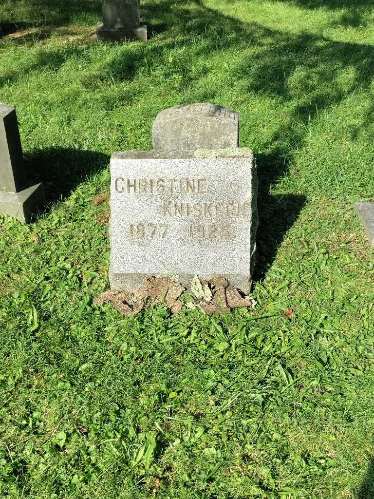 Christine M. Kniskern's grave. Photo 2