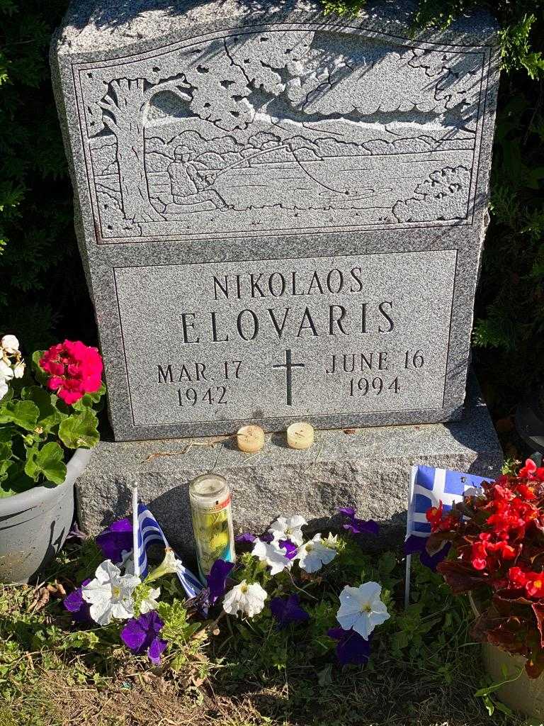 Nikolaos Elovaris's grave. Photo 3