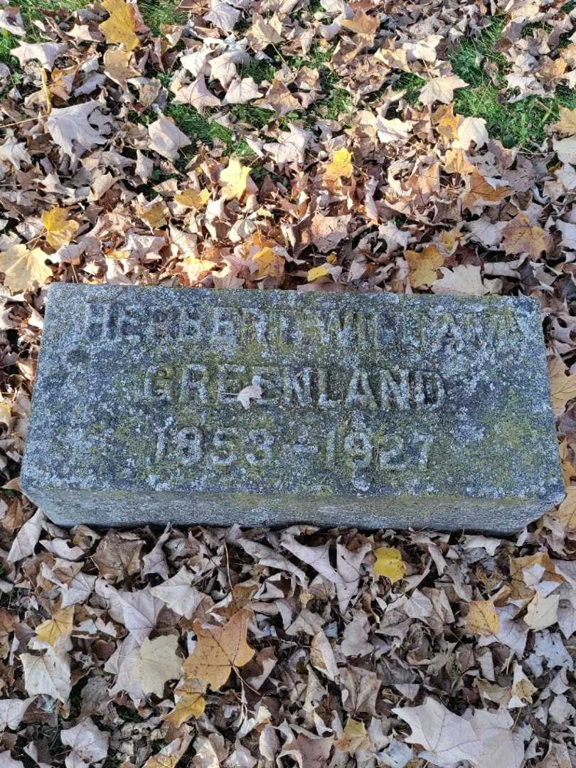 Herbert William Greenland's grave. Photo 3