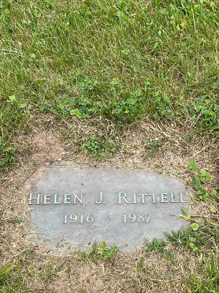 Helen J. Rittell's grave. Photo 3