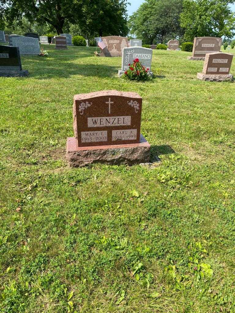 Carl A. Wenzel's grave. Photo 2