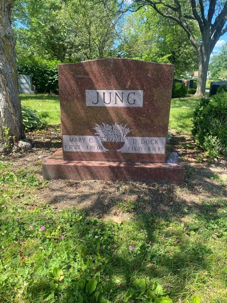 Mary C. Jung's grave. Photo 2