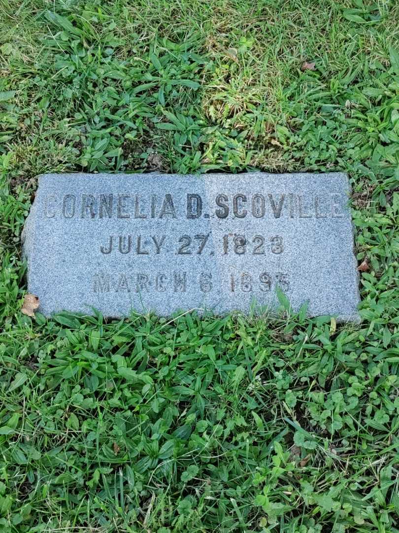 Cornelia D. Scoville's grave. Photo 3
