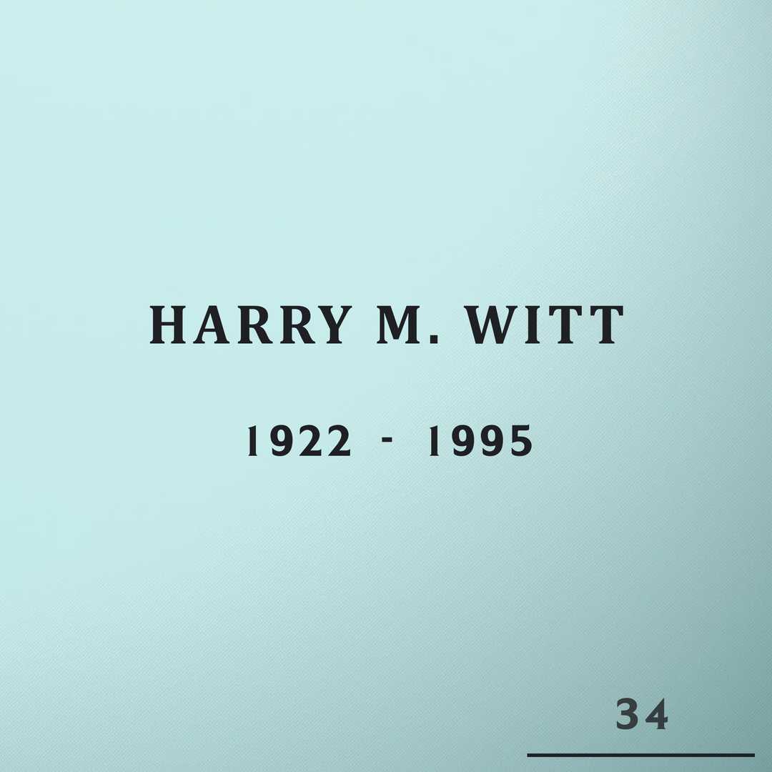 Harry M. Witt's grave