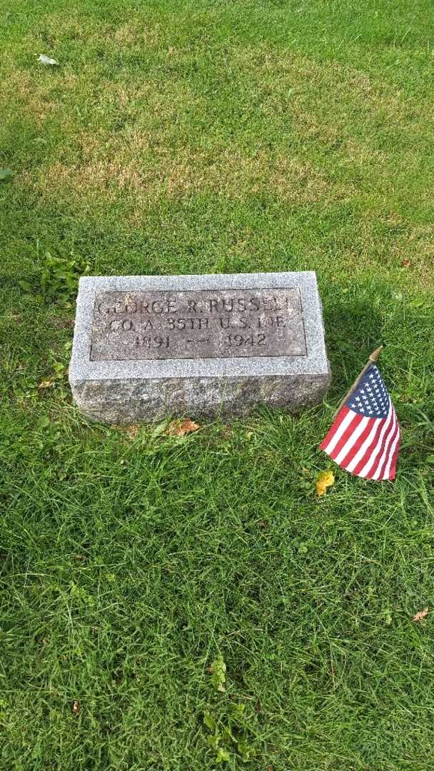 George R. Russell's grave. Photo 2