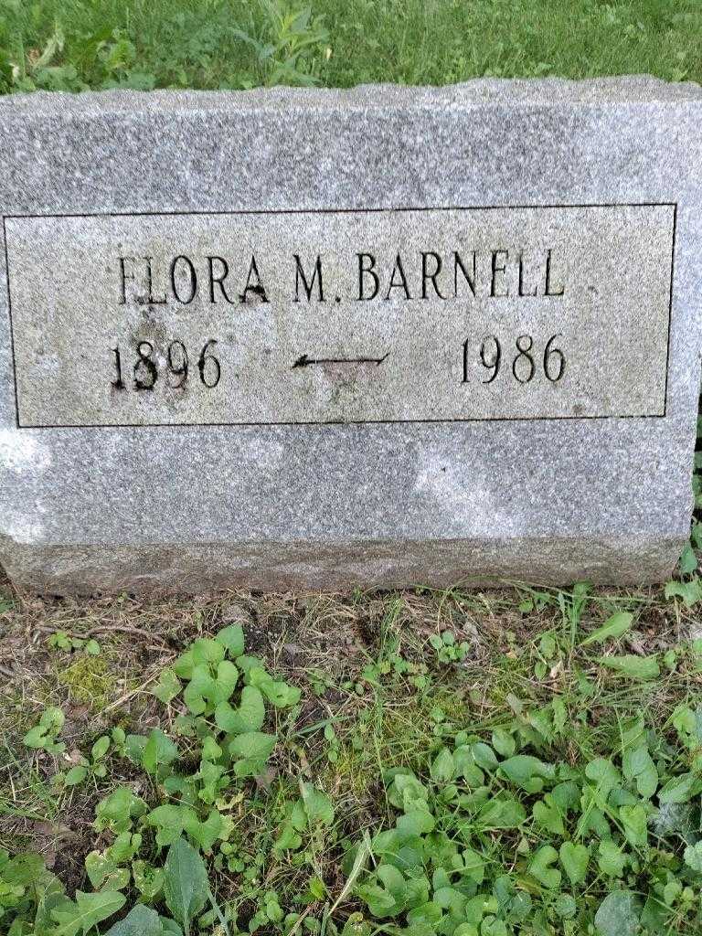 Flora M. Barnell's grave. Photo 3