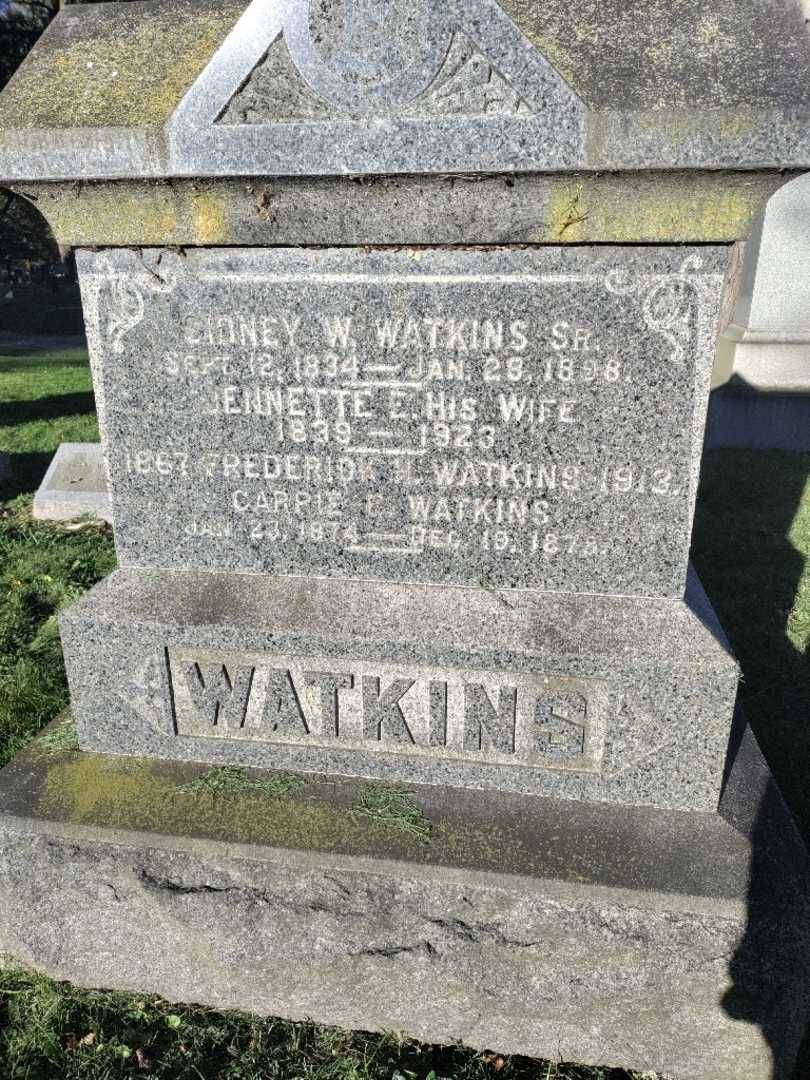 Frederick M. Watkins's grave. Photo 3