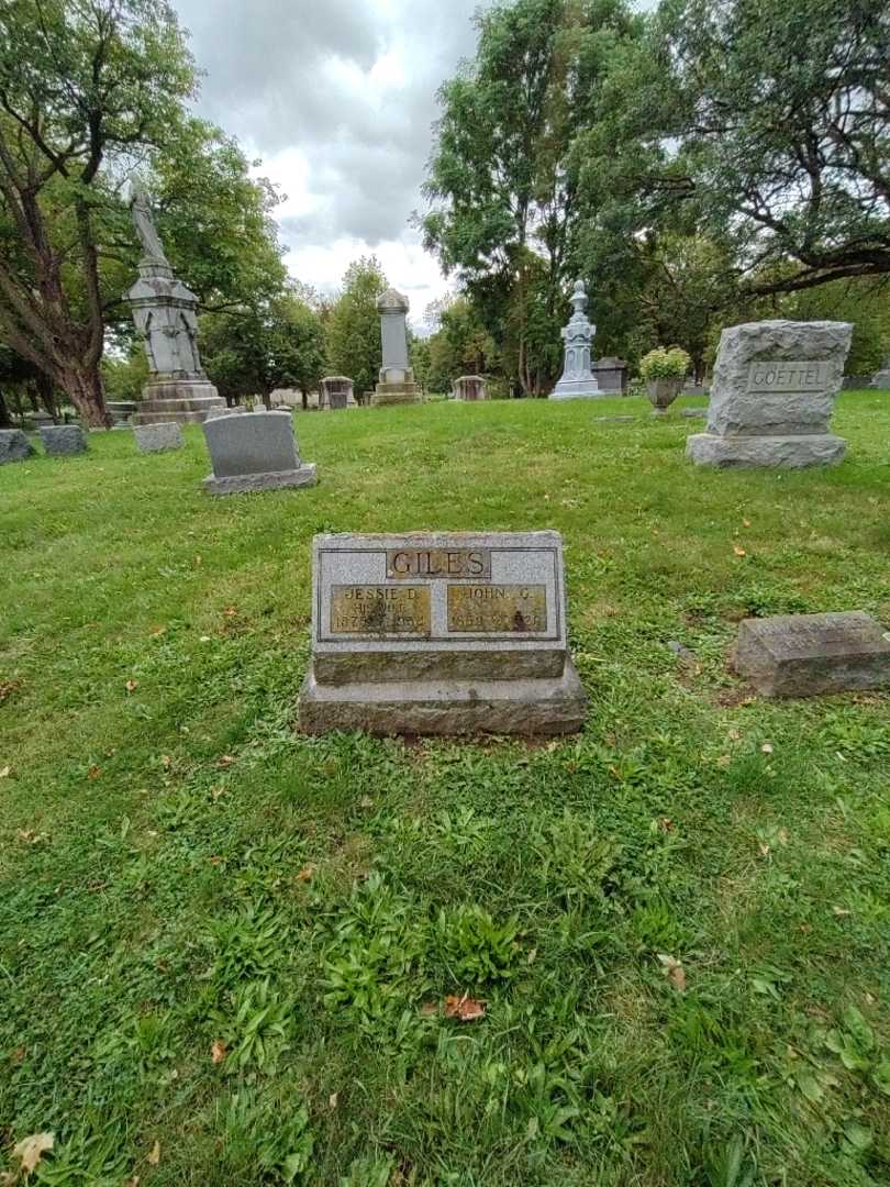 John George Giles's grave. Photo 1