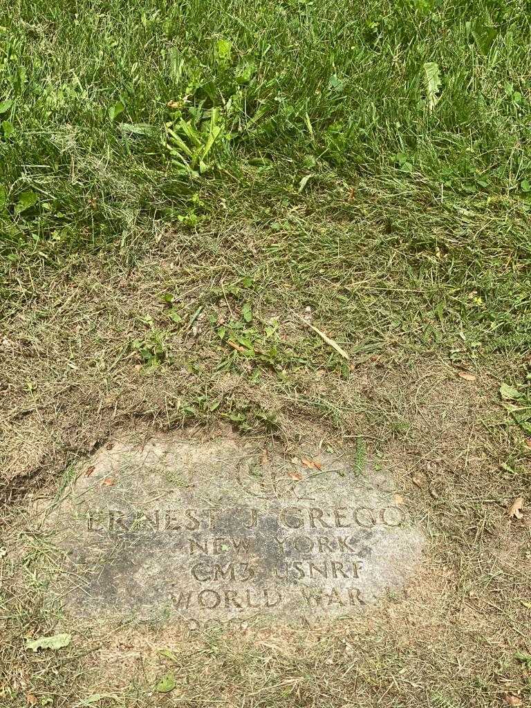 Ernest J. Gregory's grave. Photo 3