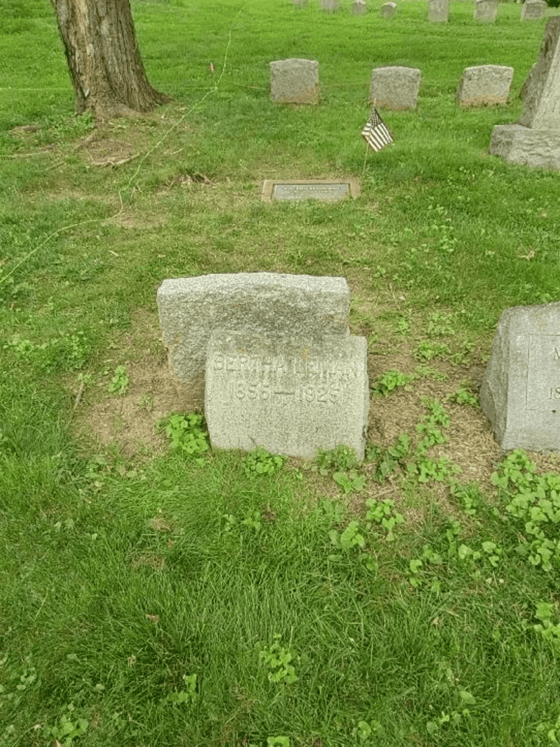 Bertha Leman's grave. Photo 4