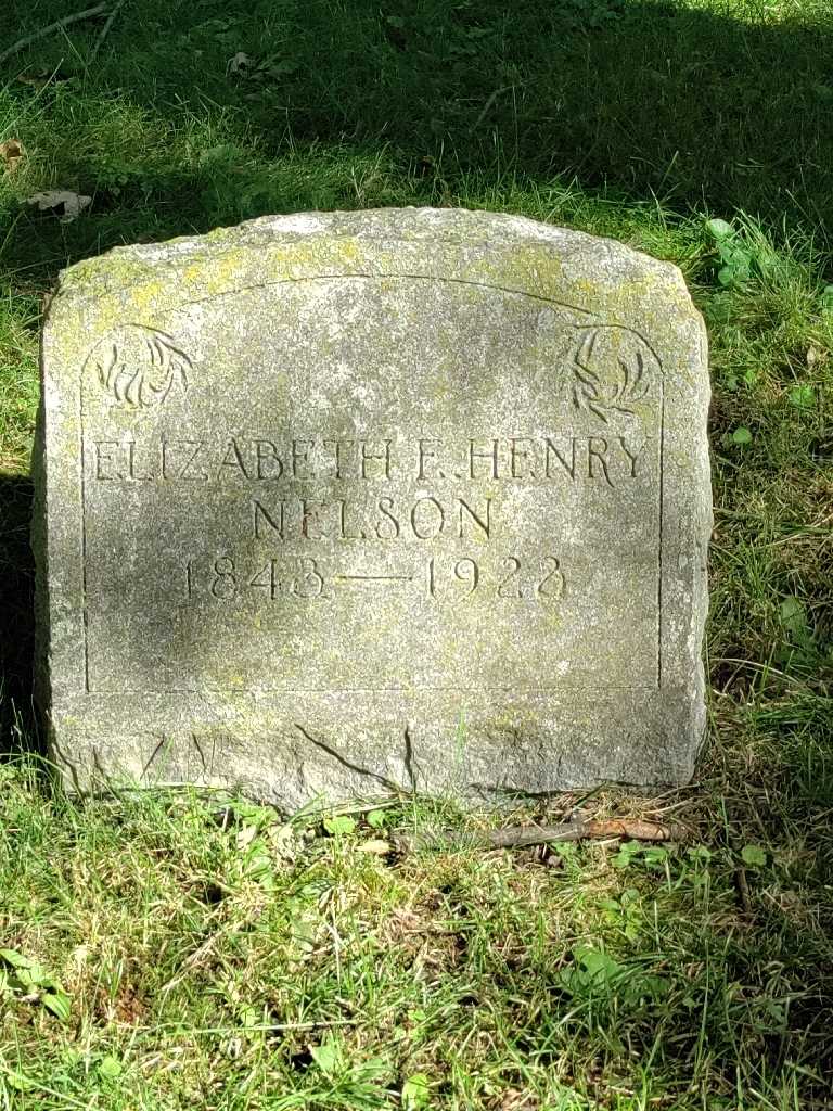 Elizabeth F Henry Nelson's grave. Photo 3