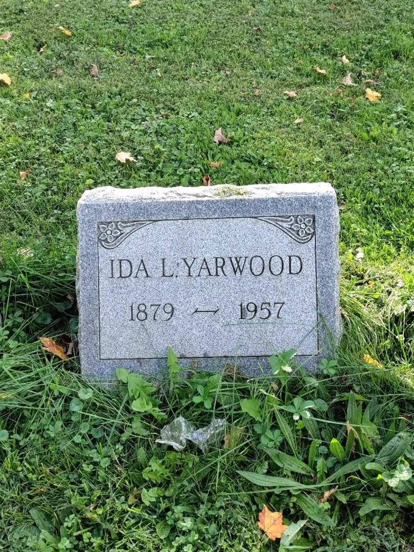 Ida L. Yarwood's grave. Photo 2