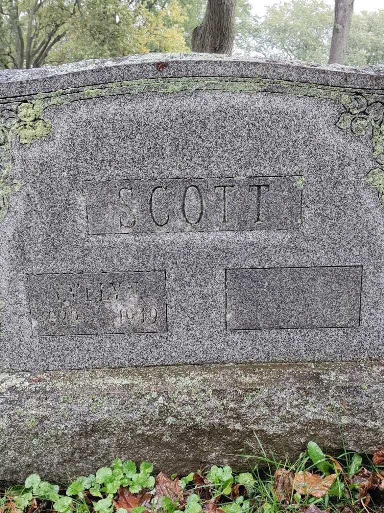 Evelyn Scott's grave. Photo 3