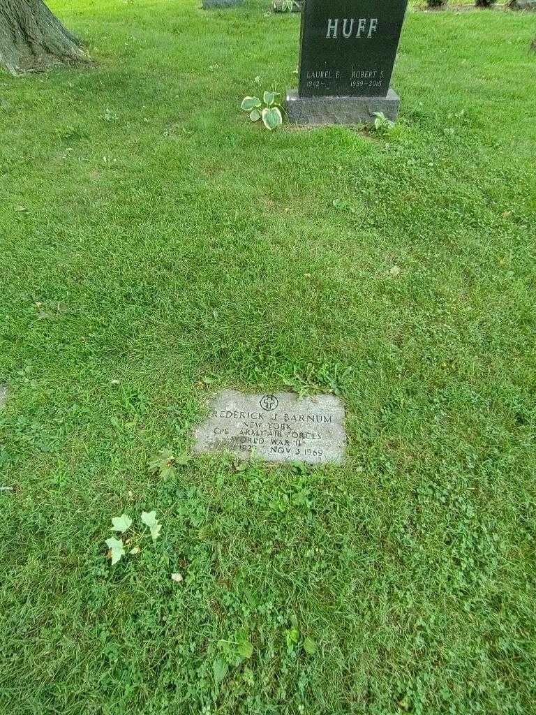 Frederick J. Barnum's grave. Photo 1