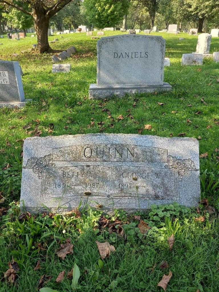 Betty A. Quinn's grave. Photo 1