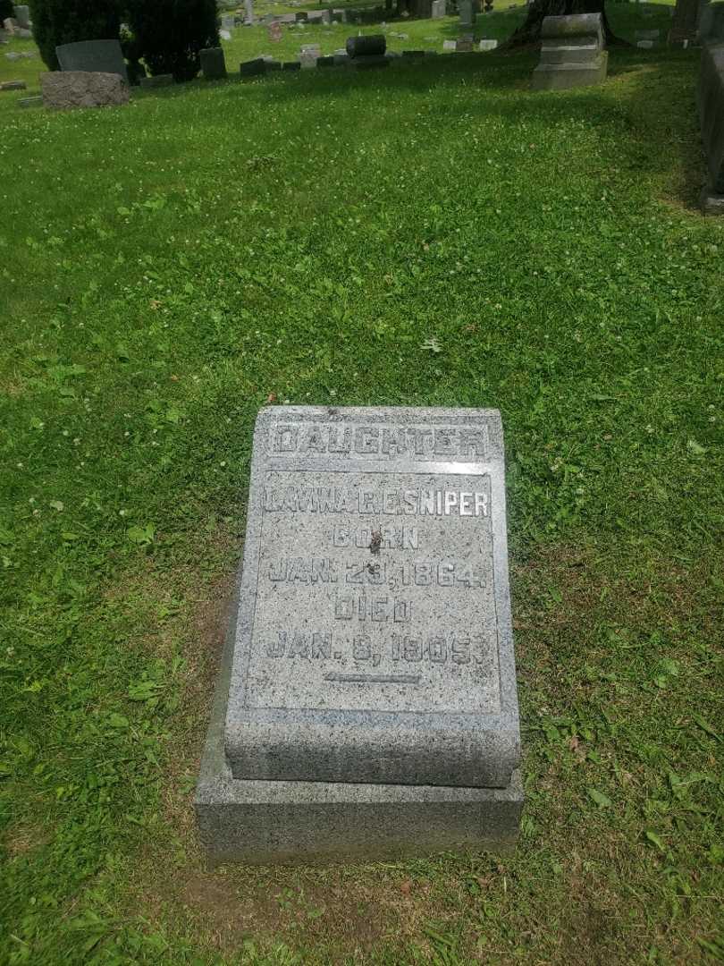 Lavina C. E. Sniper's grave. Photo 2