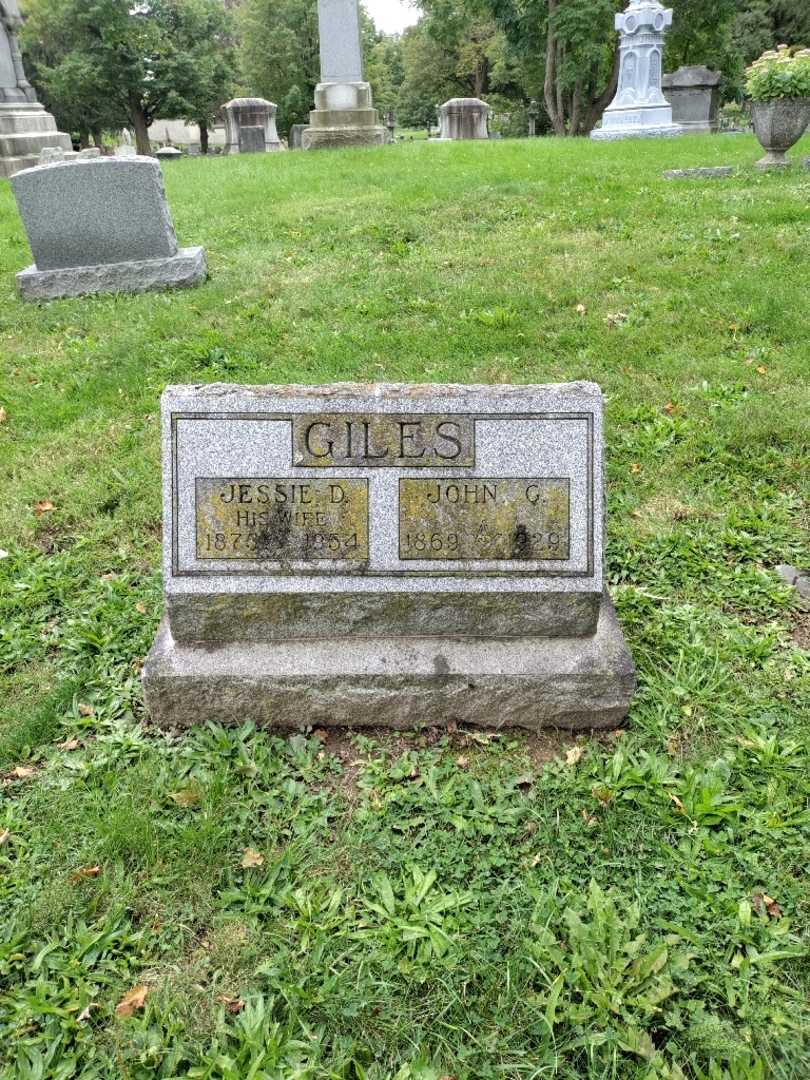 John George Giles's grave. Photo 2