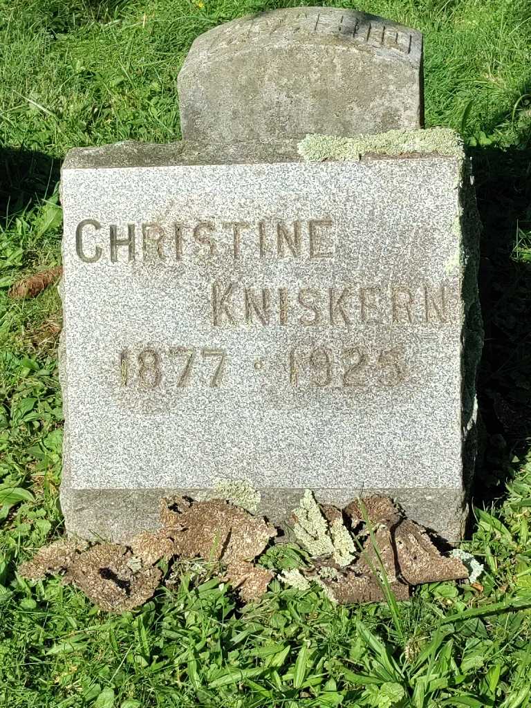 Christine M. Kniskern's grave. Photo 3