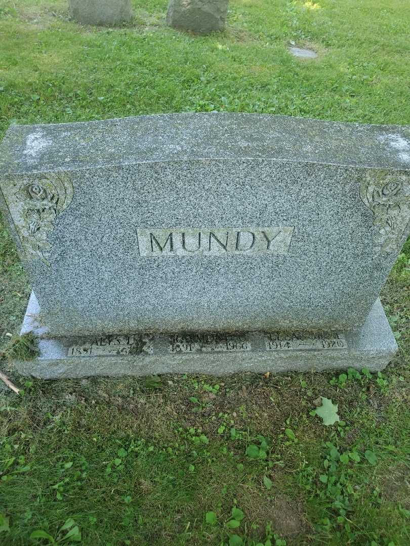 Raymond C. Mundy's grave. Photo 2