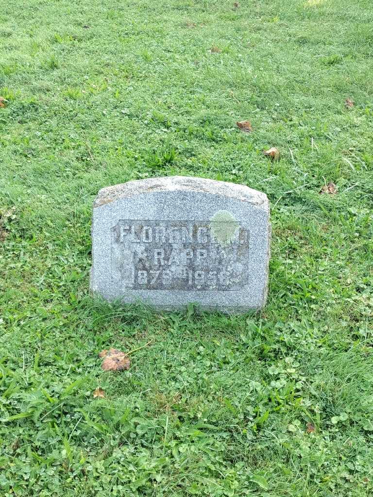 Florence M. Rapp's grave. Photo 2