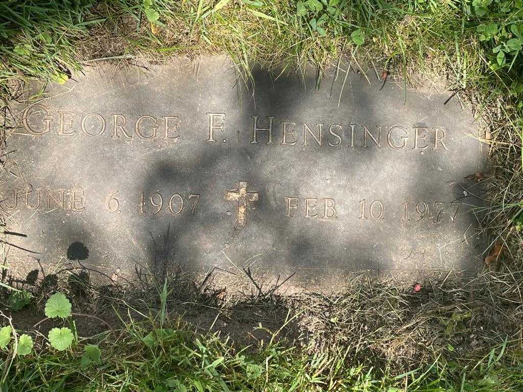 George F. Hensinger's grave. Photo 1