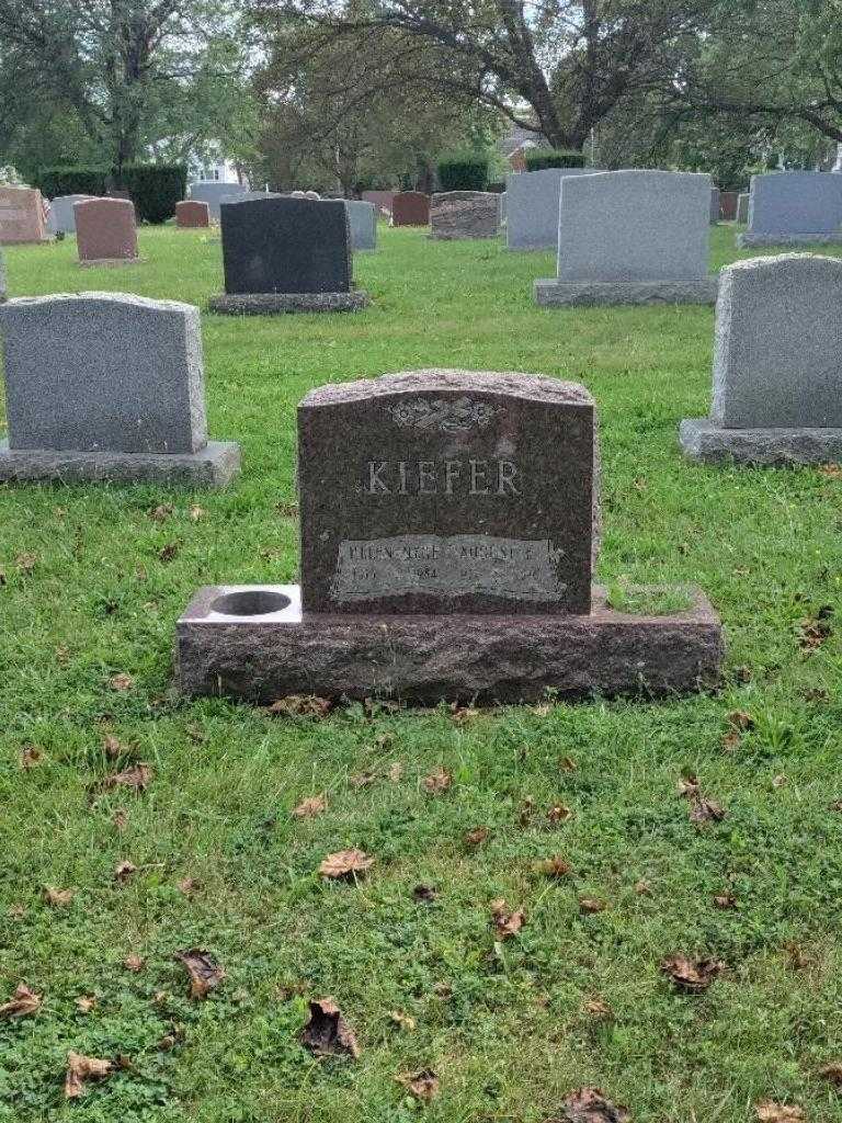 August E. Kiefer's grave. Photo 3