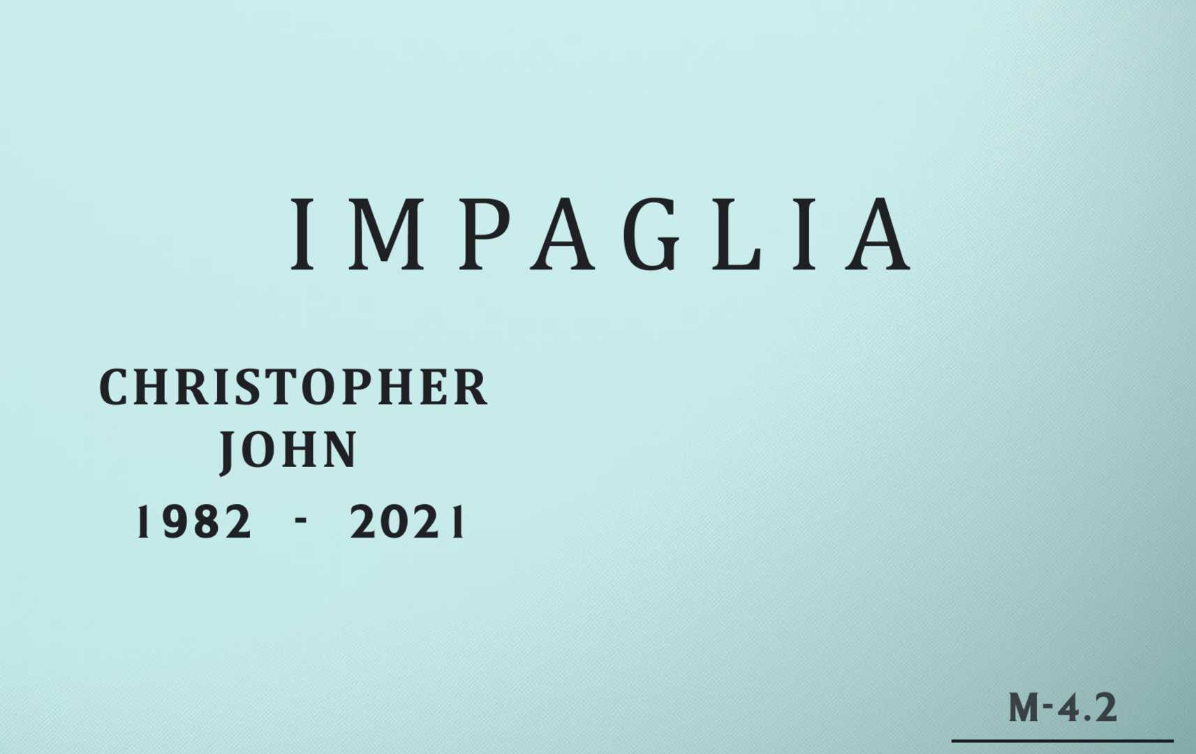 Christopher John Impaglia's grave
