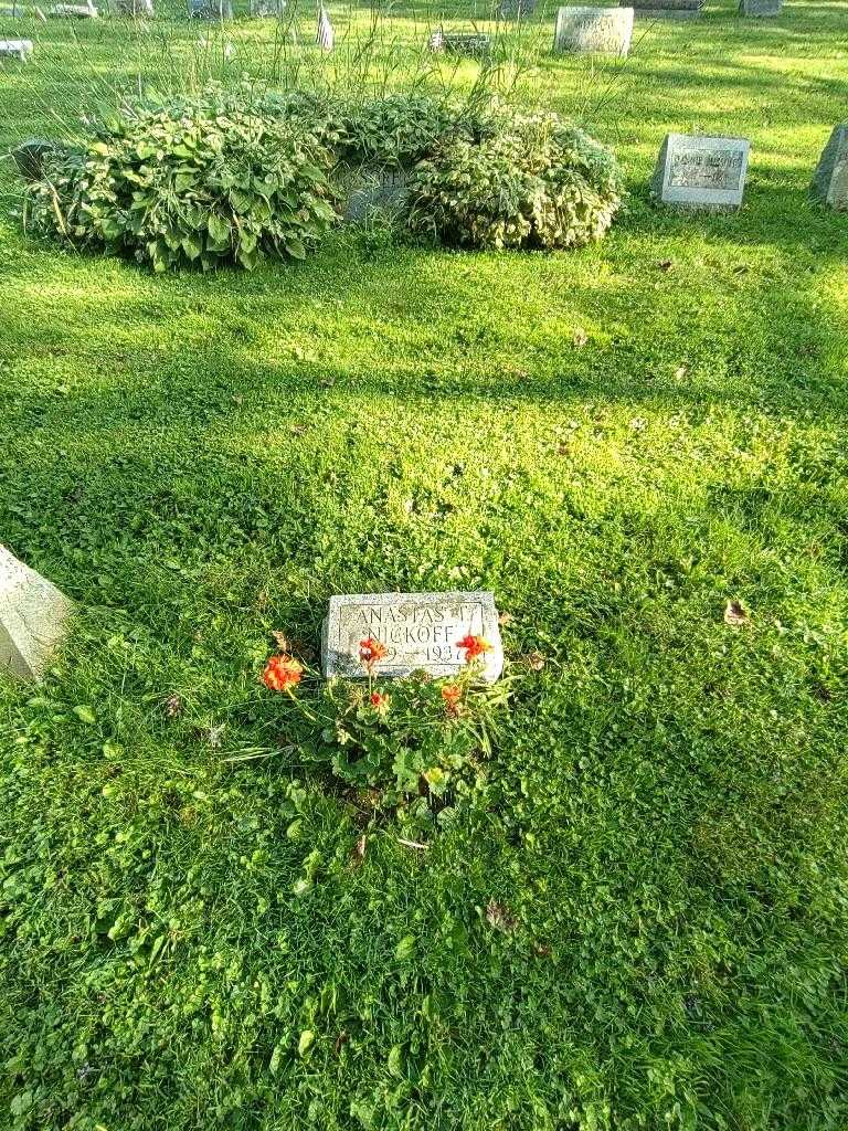 Anastas T. Nickoff's grave. Photo 1
