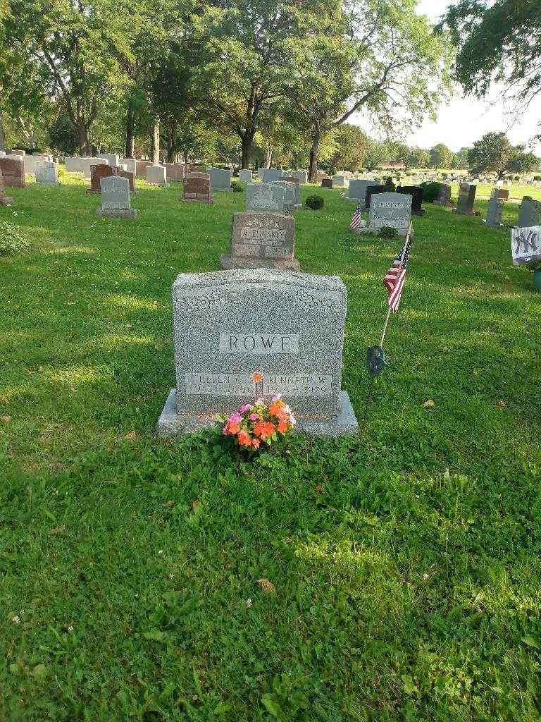 Helen C. Rowe's grave. Photo 1