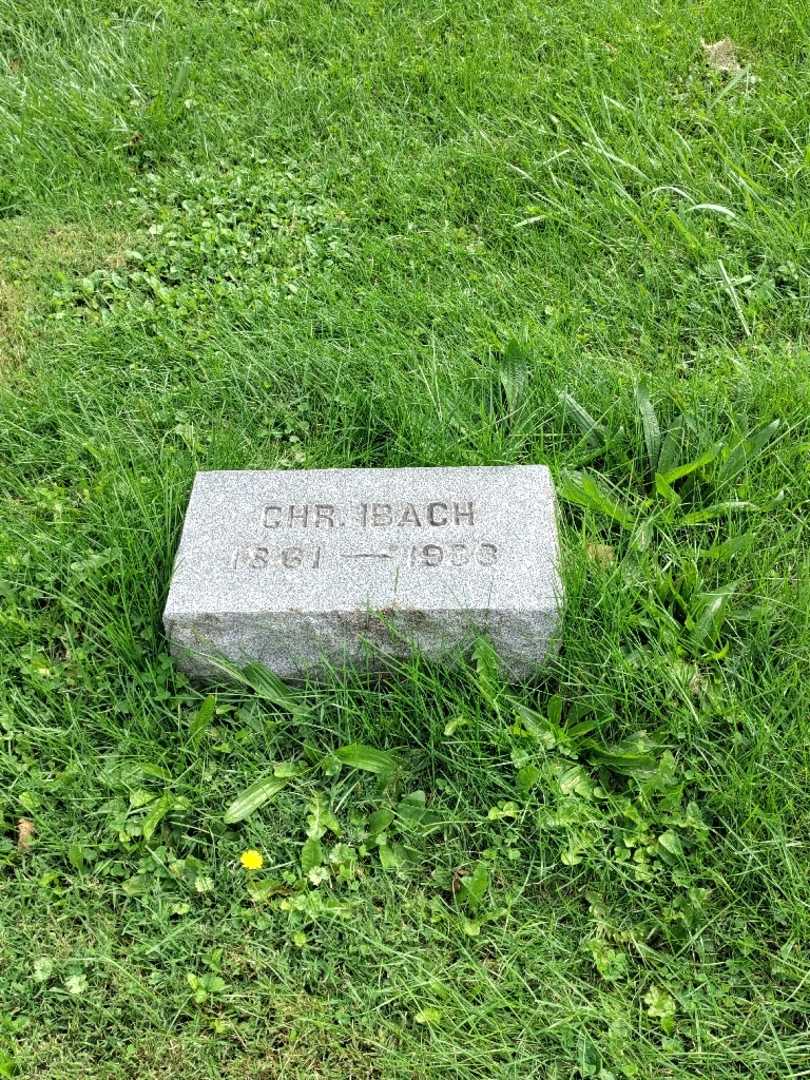 Christian Ibach's grave. Photo 2