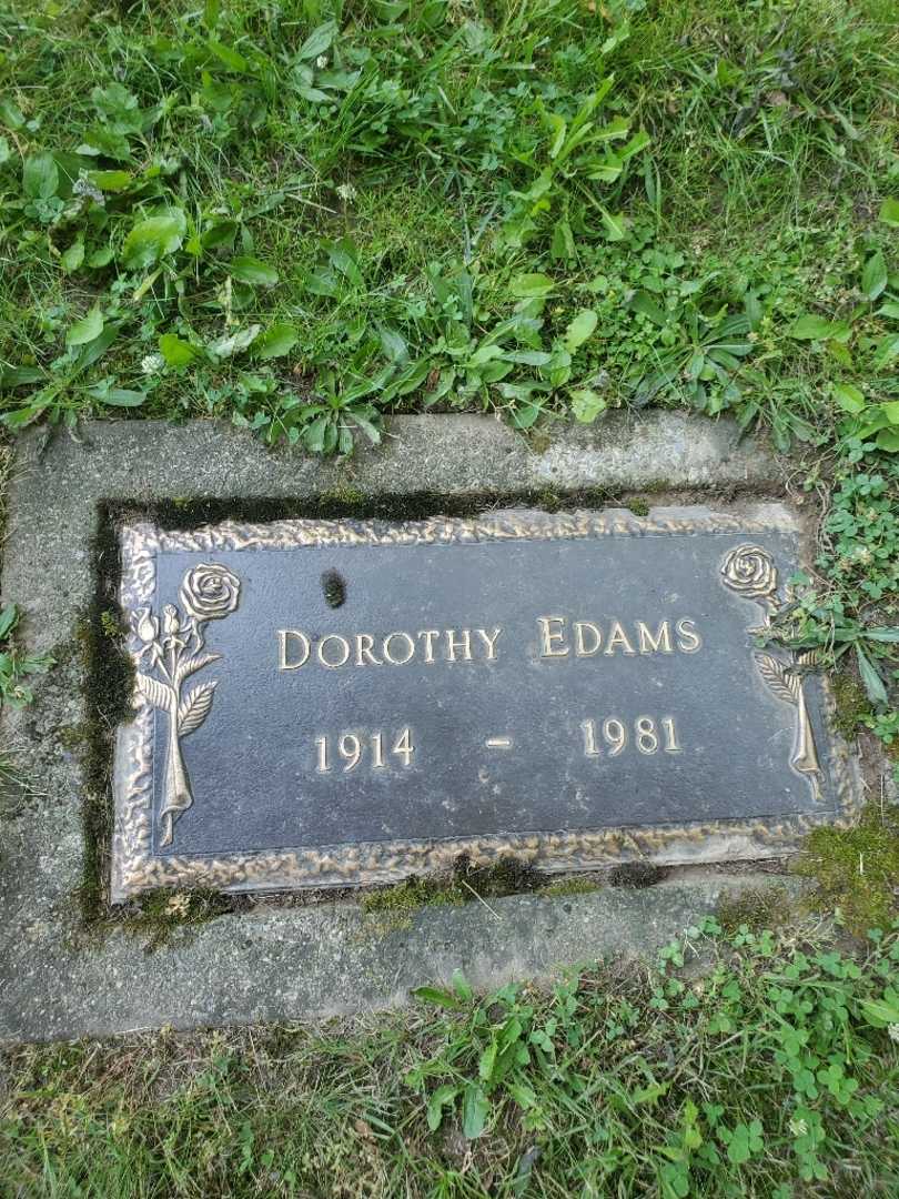 Dorothy Edams's grave. Photo 3