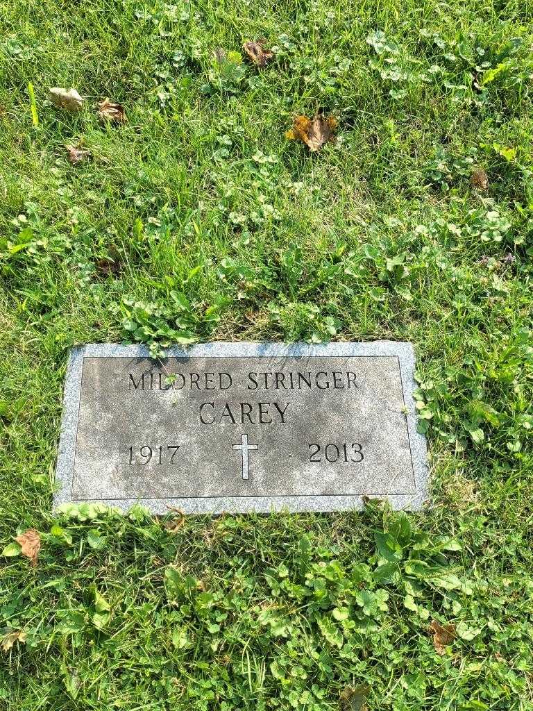 Mildred Stringer Carey's grave. Photo 2