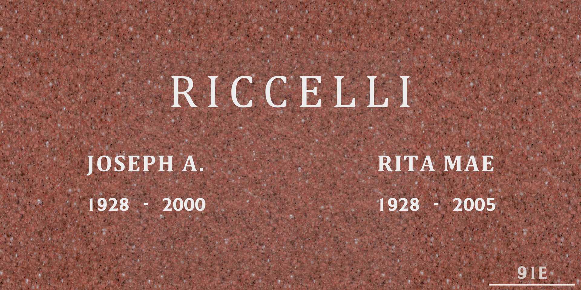 Joseph A. Riccelli (1928 - 2000) / Woodlawn Cemetery
