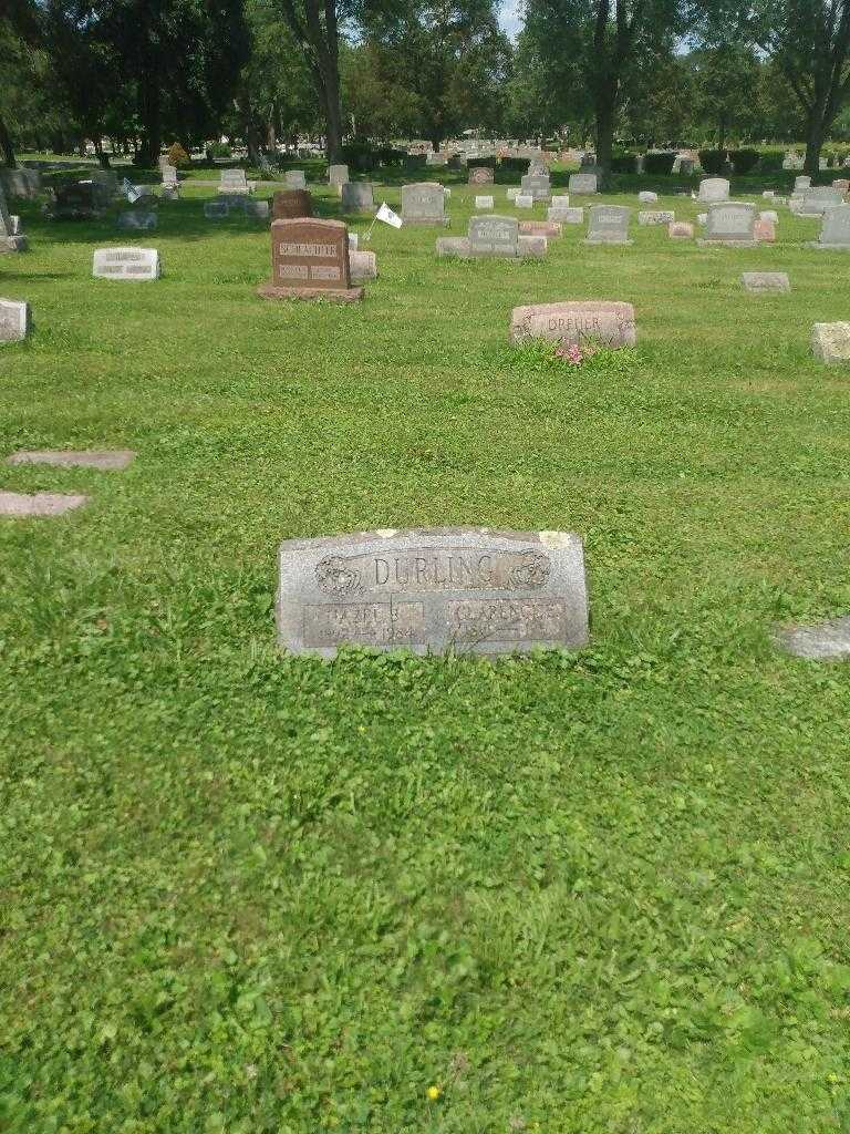 Clarence E. Durling's grave. Photo 1