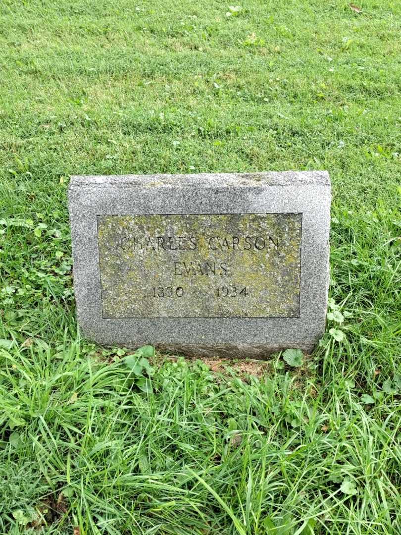 Charles Carson Evans's grave. Photo 2