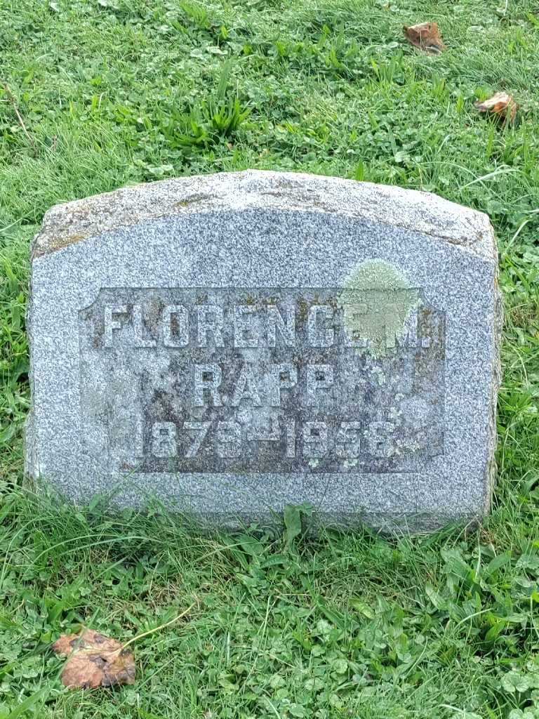 Florence M. Rapp's grave. Photo 3