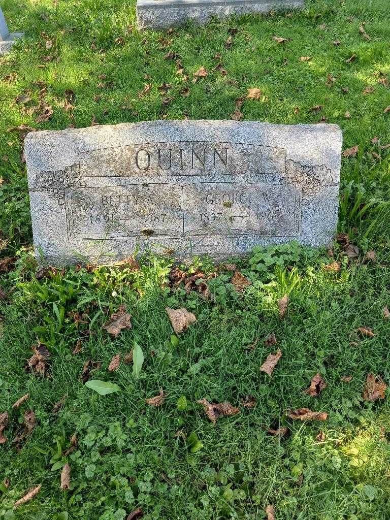 Betty A. Quinn's grave. Photo 2