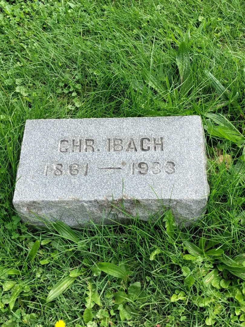 Christian Ibach's grave. Photo 3