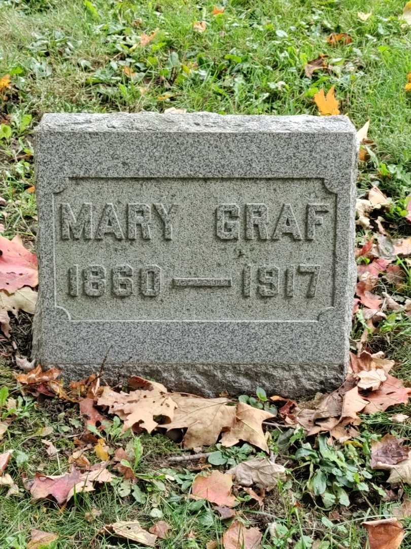 Mary Graf's grave. Photo 3