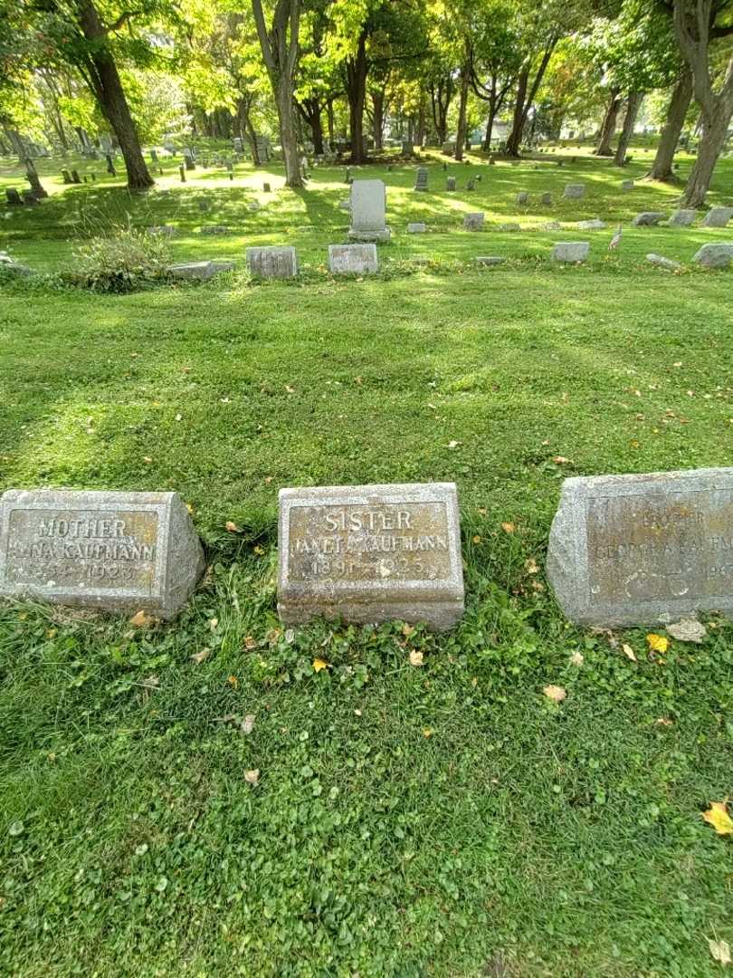 Janeta Kaufmann's grave. Photo 1