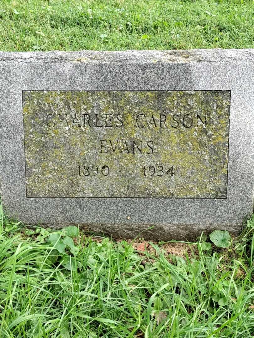 Charles Carson Evans's grave. Photo 3