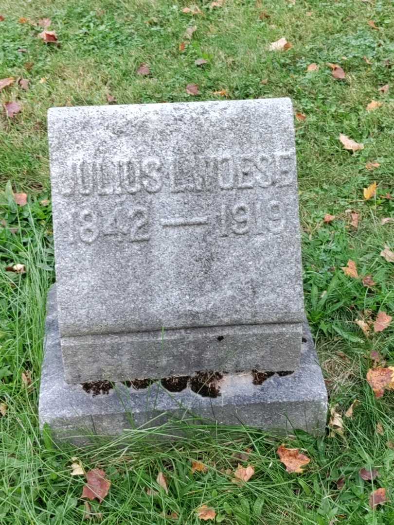 Julius L. Woese's grave. Photo 3