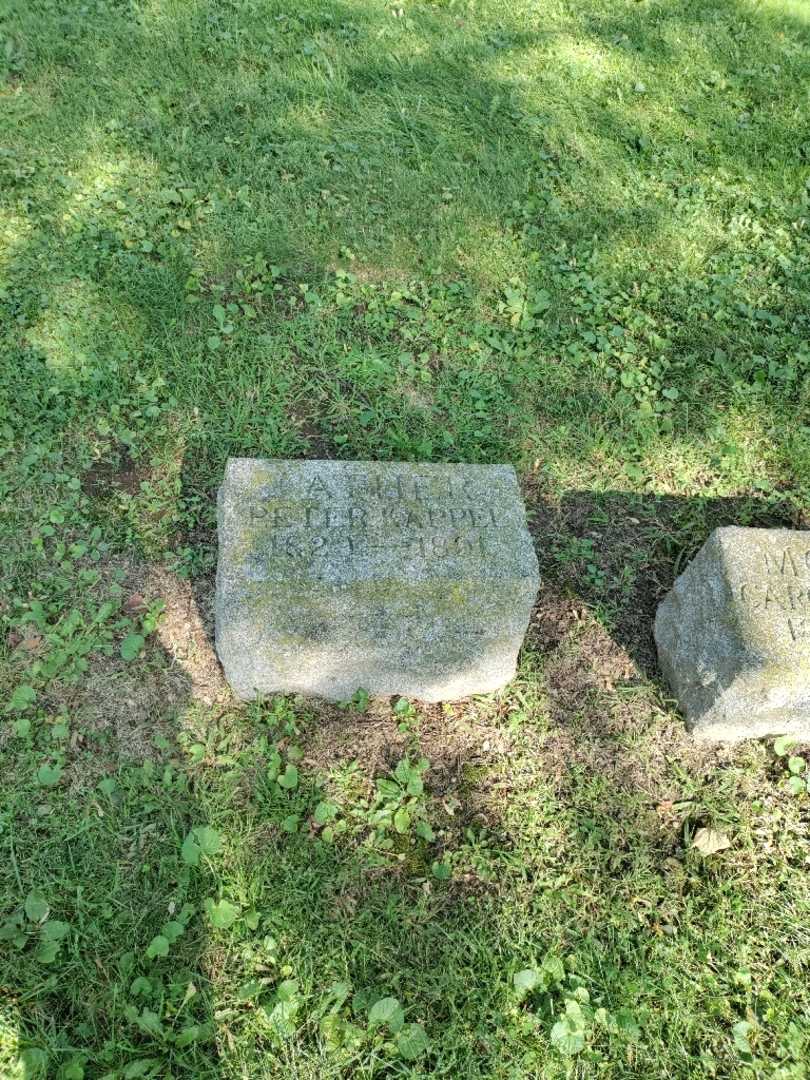 Peter Kappel's grave. Photo 2
