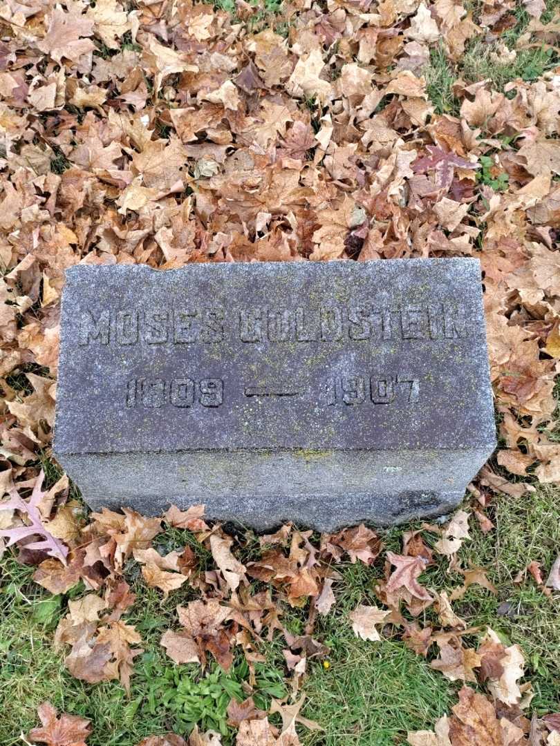 Moses A. Goldstein's grave. Photo 3