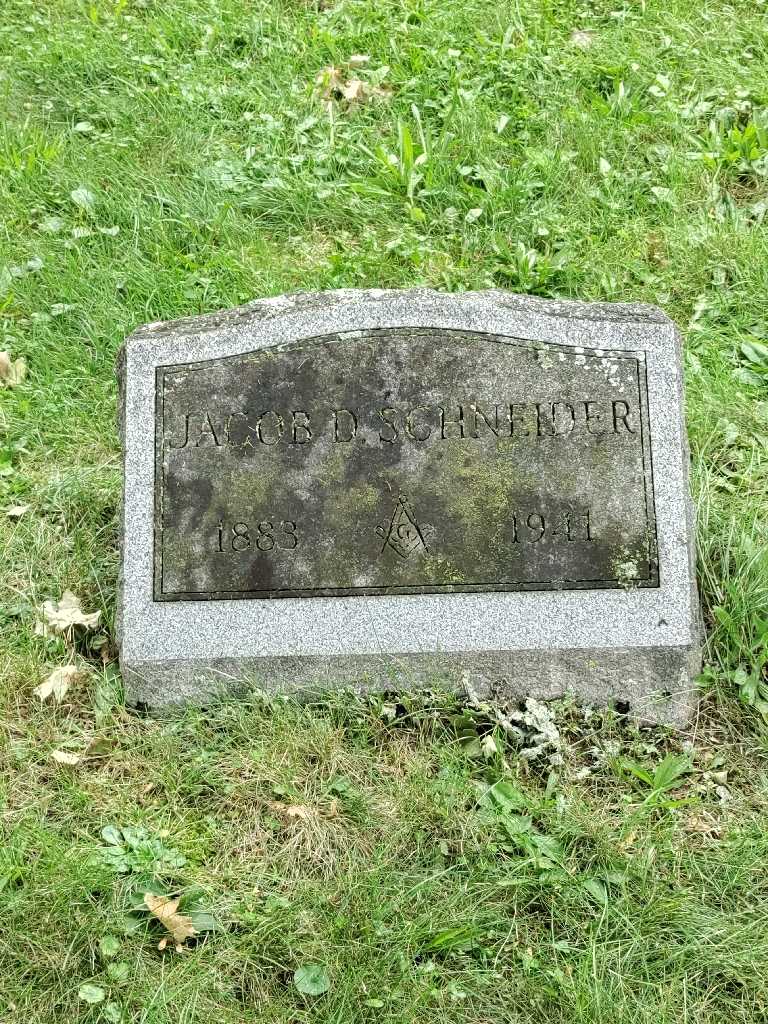 Jacob D. Schneider's grave. Photo 3