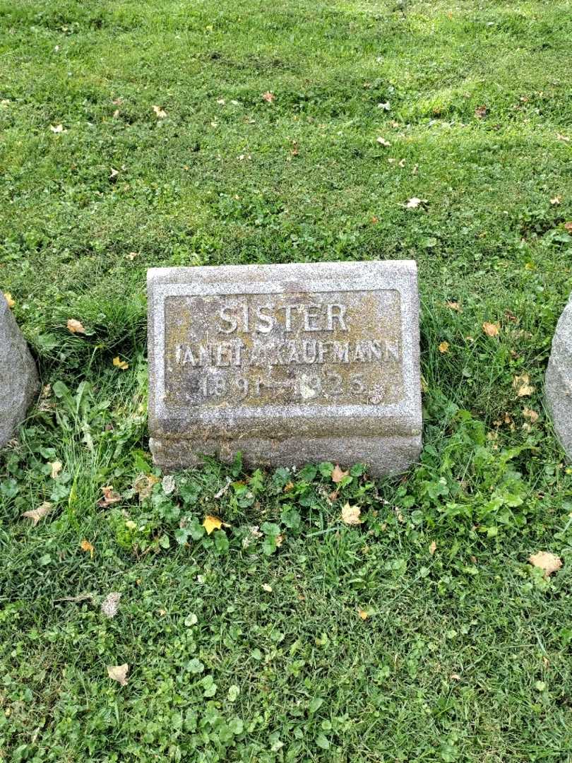Janeta Kaufmann's grave. Photo 2
