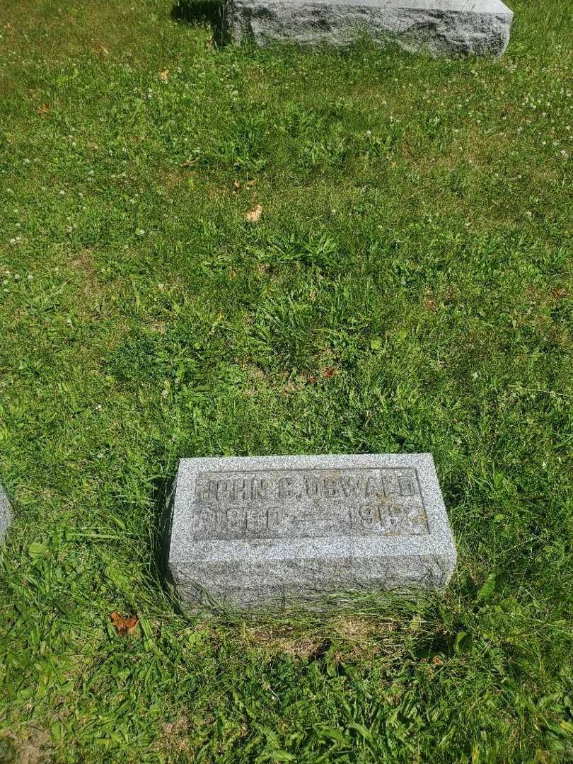 John C. Oswald's grave. Photo 2