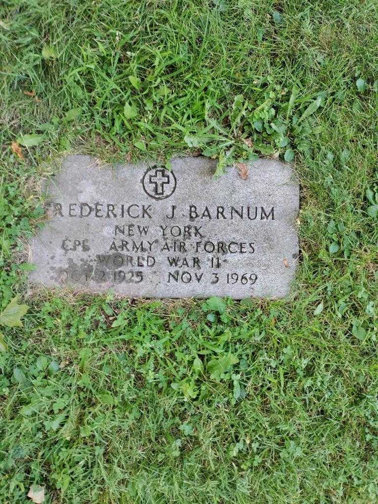 Frederick J. Barnum's grave. Photo 2