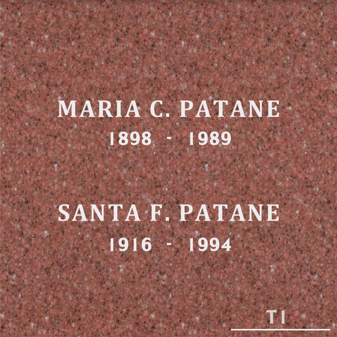 Santa F. Patane's grave